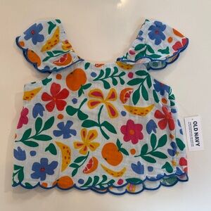 2T Old Navy Multicolor Floral Toddler Blouse